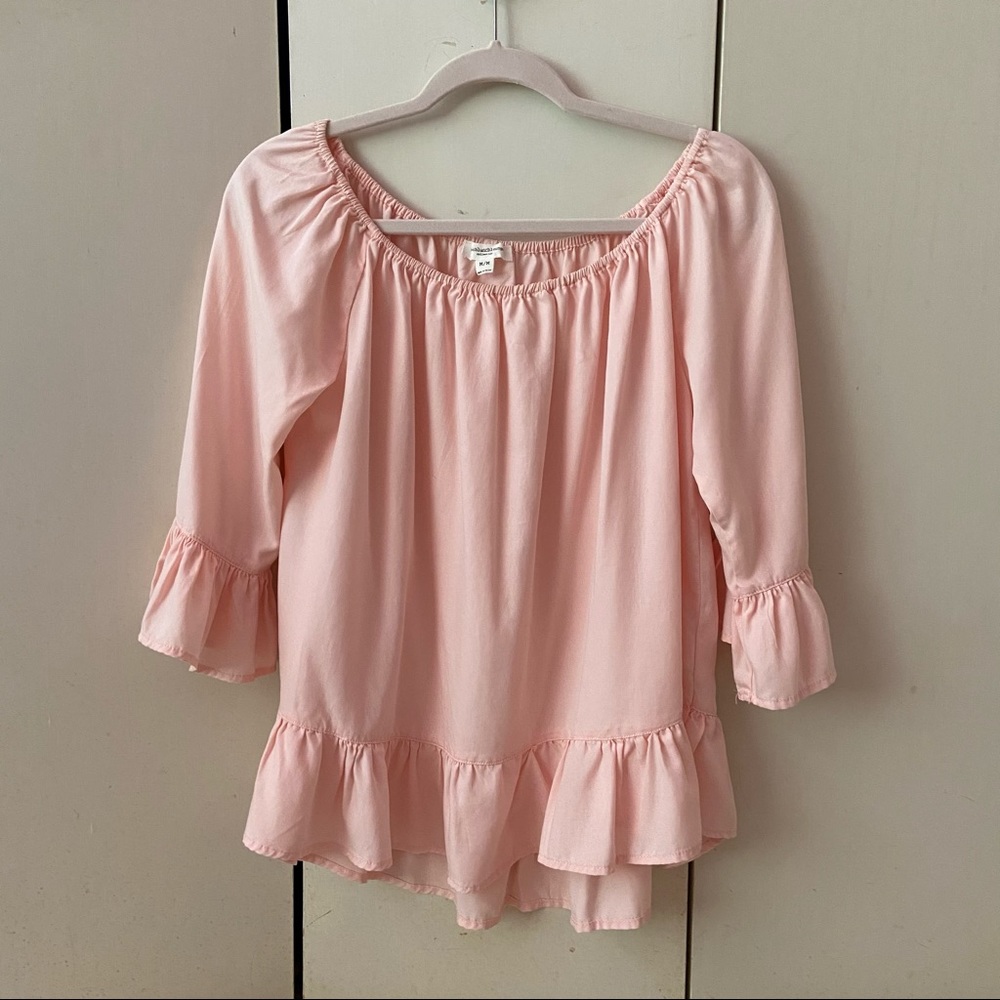 pink off the shoulder top - beachlunchlounge